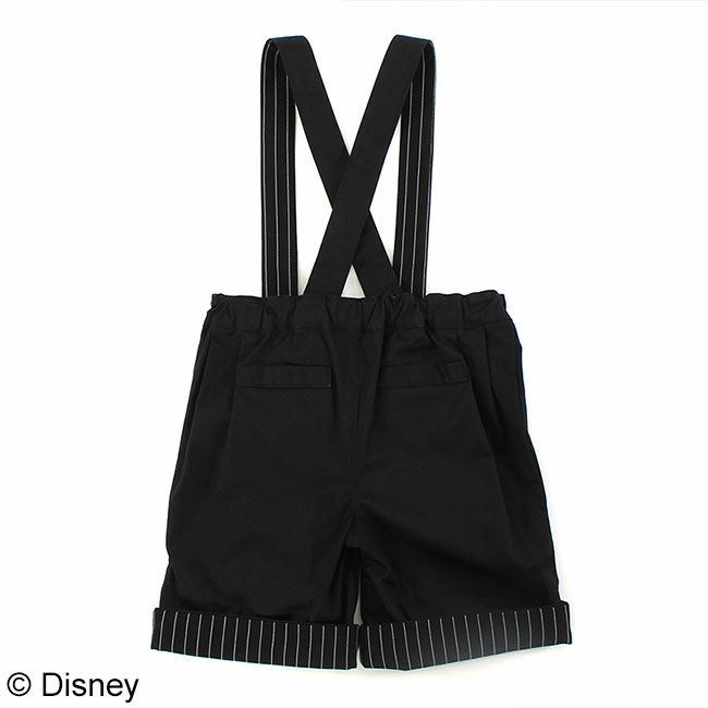 Disney】ミッキーマウス/サスペンダー付きハーフパンツ(petit