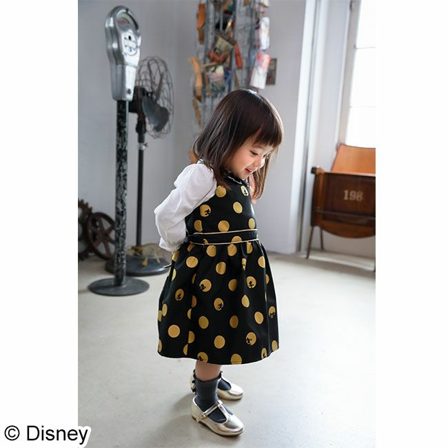 Disney】ミッキーマウス＆ミニーマウス/衿刺繍ブラウス(petit copain 