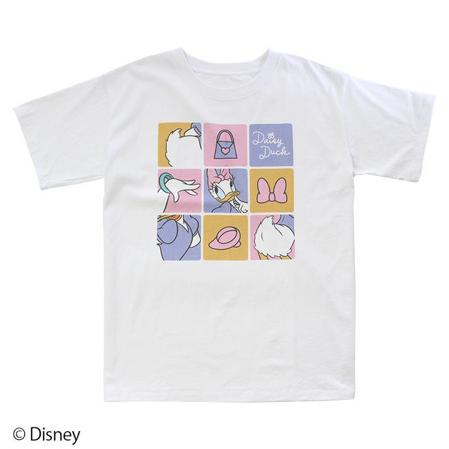 【Disney】デイジーダック/9パネルＴシャツ | PONEYCOMB TOKYO