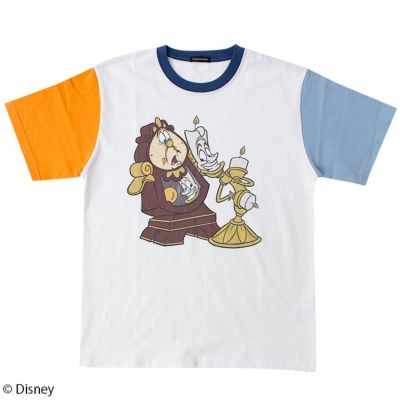 Disney ディズニー 美女と野獣 コグスワース ルミエール Tシャツ L W C Official Online Store パニカムトーキョー公式通販サイト