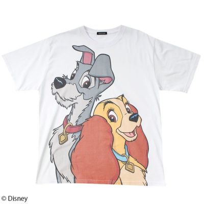 Disney ディズニー わんわん物語 レディ トランプ Bigプリントtシャツ L W C Official Online Store パニカムトーキョー公式通販サイト