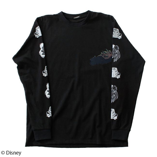 Disney ディズニー 101匹わんちゃん クルエラ ロングスリーブtシャツ L W C Official Online Store パニカムトーキョー公式通販サイト