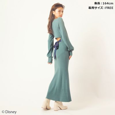 Disney ディズニー アラジン ジャスミン ウエストリボンニットワンピース 受注 4geeks By Spiralgirl L W C Official Online Store パニカムトーキョー公式通販サイト