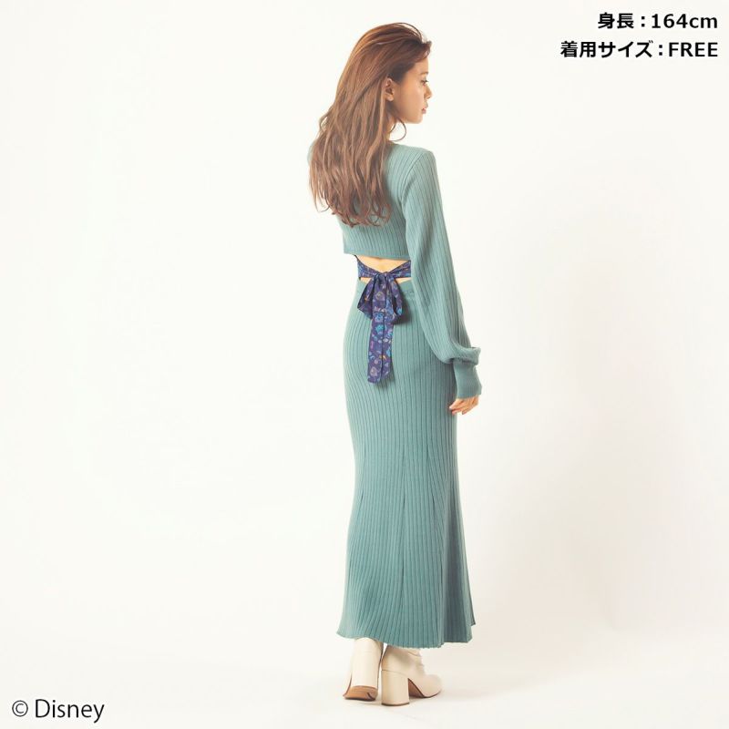 Disney】ジャスミン/バックリボンニットワンピース(4GEEKs by