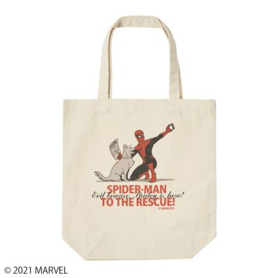 【MARVEL(マーベル)/スパイダーマン】SPIDER-MAN TO THE RESCUE!/トートバッグ(PONEYCOMB TOKYO)