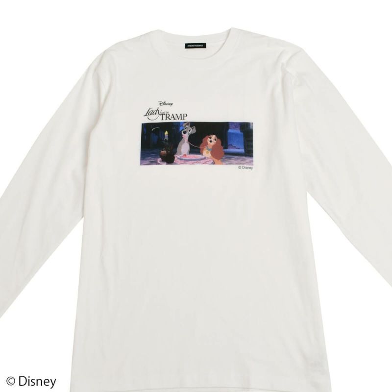 【Disney】わんわん物語/レディ＆トランプ/ロングスリーブTシャツ(L.W.C. GRAPHIC COLLECTION) | PONEYCOMB  TOKYO OFFICIAL ONLINE STORE | パニカムトーキョー公式通販サイト