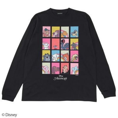 Disney ディズニー おしゃれキャット パネルデザイン ロングスリーブtシャツ Poneycomb Tokyo L W C Official Online Store パニカムトーキョー公式通販サイト