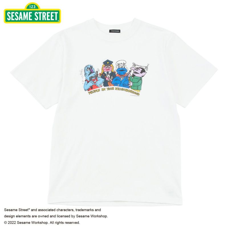 SESAME STREET(セサミストリート)】集合デザイン Tシャツ(L.W.C. 