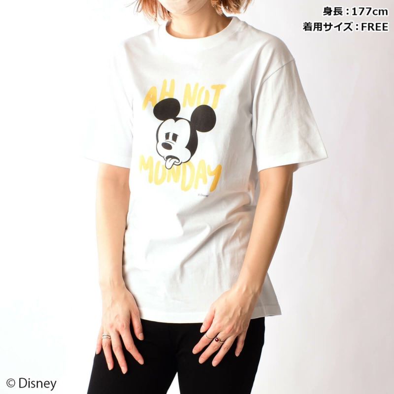 Disney(ディズニー)】ミッキーマウス“AH NOT MONDAY”/Tシャツ(L.W.C. 