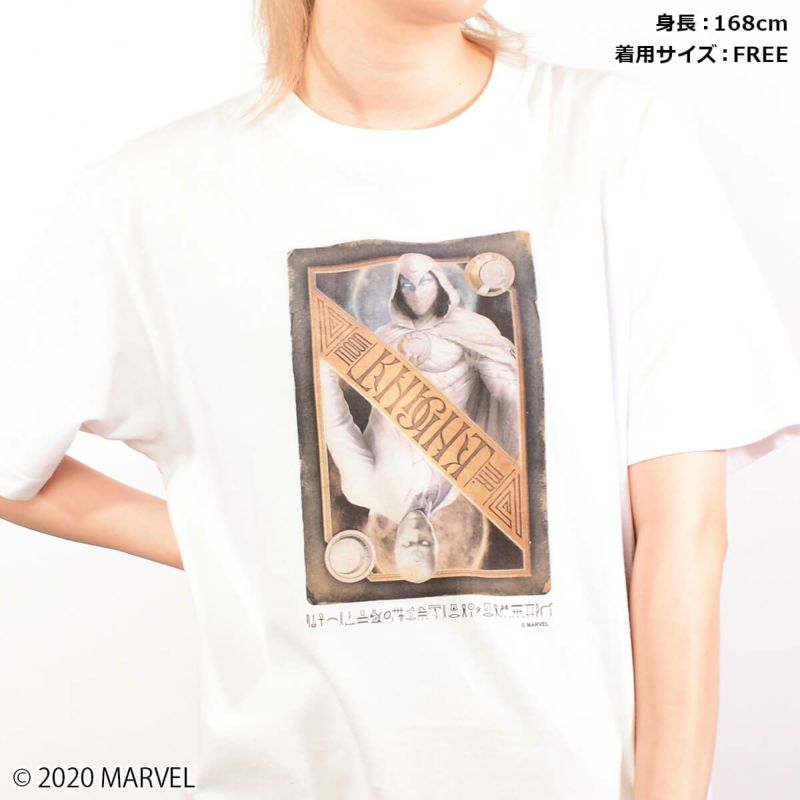 【MARVEL(マーベル)】ムーンナイト/Tシャツ B(ホワイト)(PONEYCOMB TOKYO)