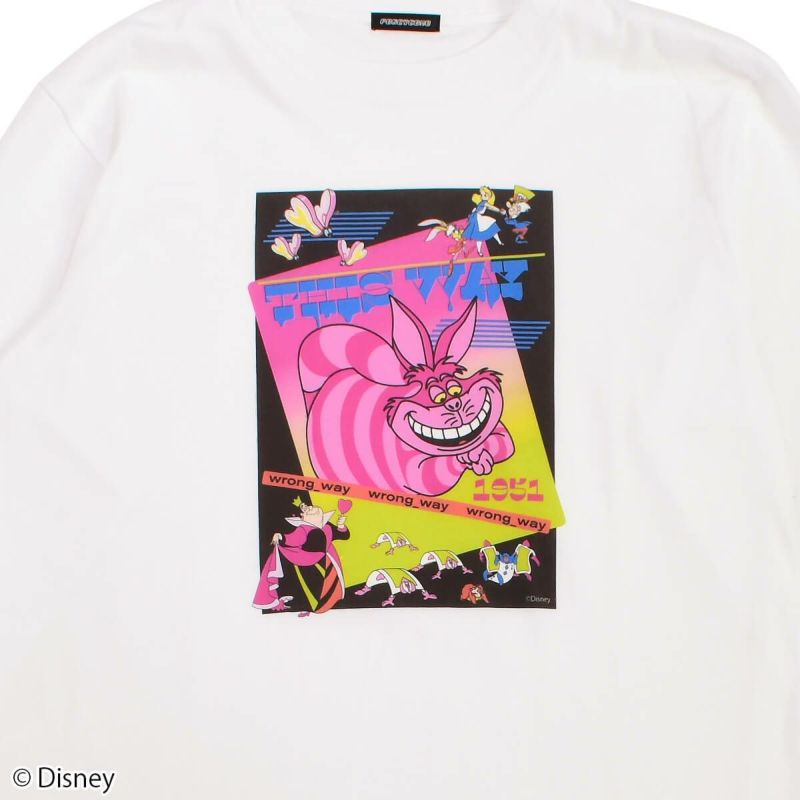 【Disney】ふしぎの国のアリス/チェシャ猫/ロングスリーブTシャツ