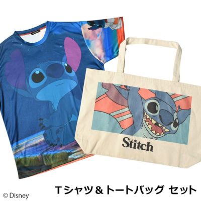 Disney ディズニー リロ スティッチ スティッチ Tシャツ トートセット Poneycomb Tokyo L W C Official Online Store パニカムトーキョー公式通販サイト