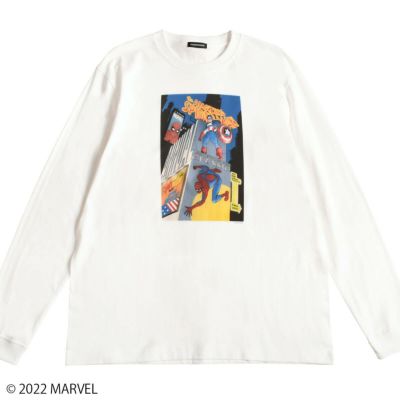 【MARVEL(マーベル)】キャプテン・アメリカ＆スパイダーマン/ロングスリーブTシャツ(L.W.C. GRAPHIC COLLECTION)