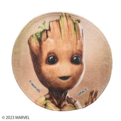 【MARVEL】アイ・アム・グルート/丸型ハンドタオル(PONEYCOMB TOKYO)