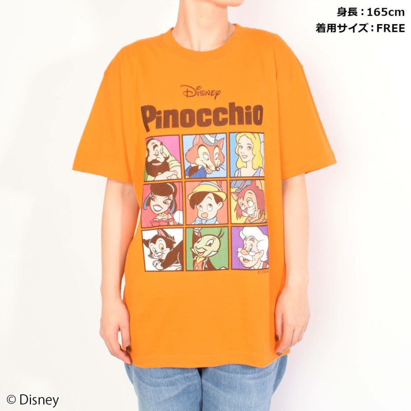 used_nownow00s ピノキオ　ガンジャ　Tシャツ 半袖　キャラクター　パロディ　ディズニー