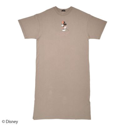ディズニー　Disney ミッキーマウス　半袖Tシャツワンピース　ロング丈.