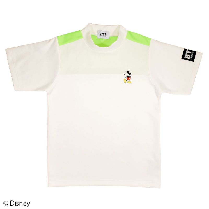 Disney】ミッキーマウス/モックネックTシャツ(BACK TO THE FIELD