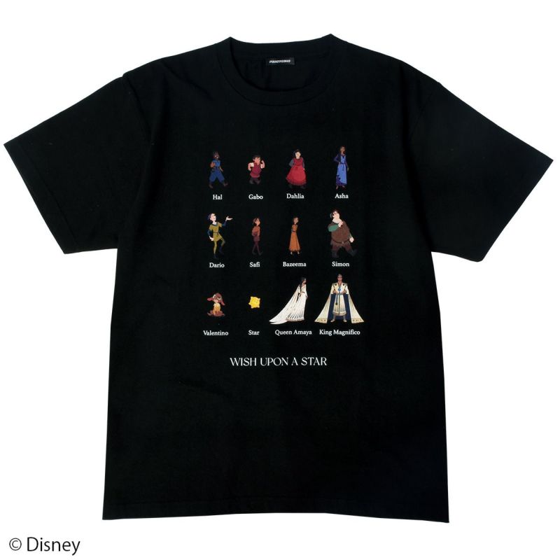 【Disney】ウィッシュ/キャラクター集合/Tシャツ(PONEYCOMB