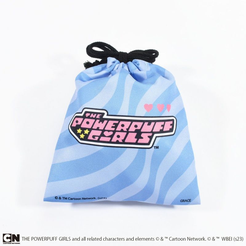■S'AIME■パワーパフガールズ デニム2way巾着バッグ(S)/送料込 2way巾着型ミニショルダーバッグ 【メール便対応不可