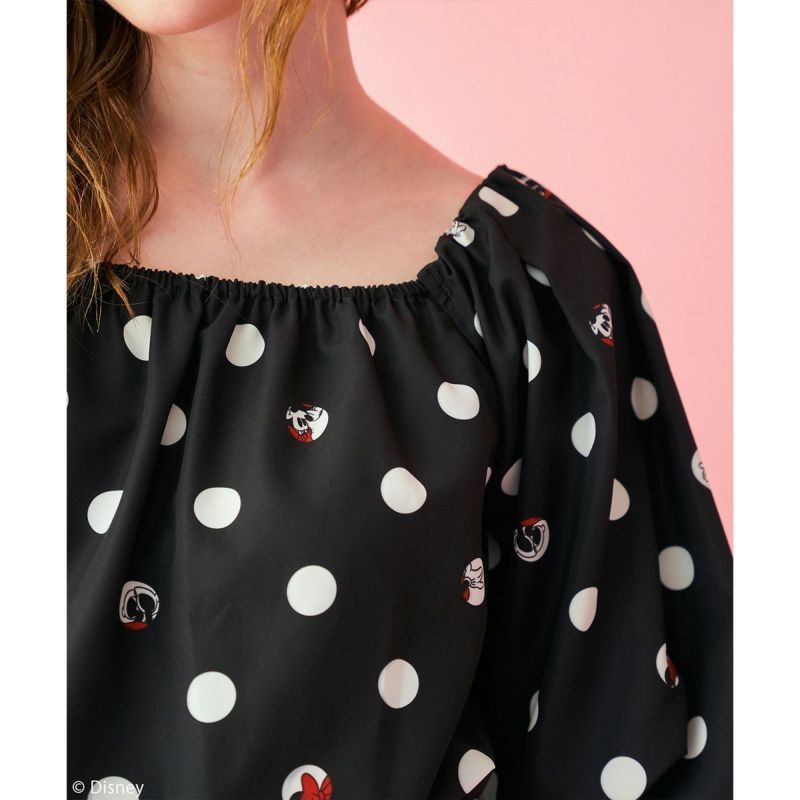 Disney】ミニーマウス/ドット柄ブラウス(4GEEKs by SPIRALGIRL
