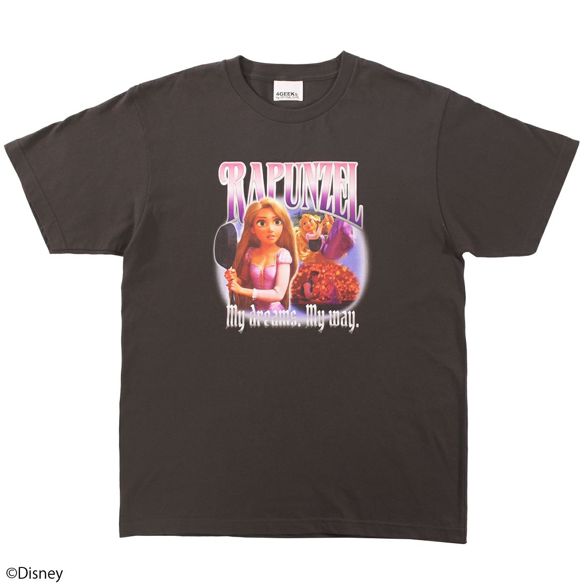 Disney】ラプンツェル/ヴィンテージ風アートTシャツ(4GEEKs by 