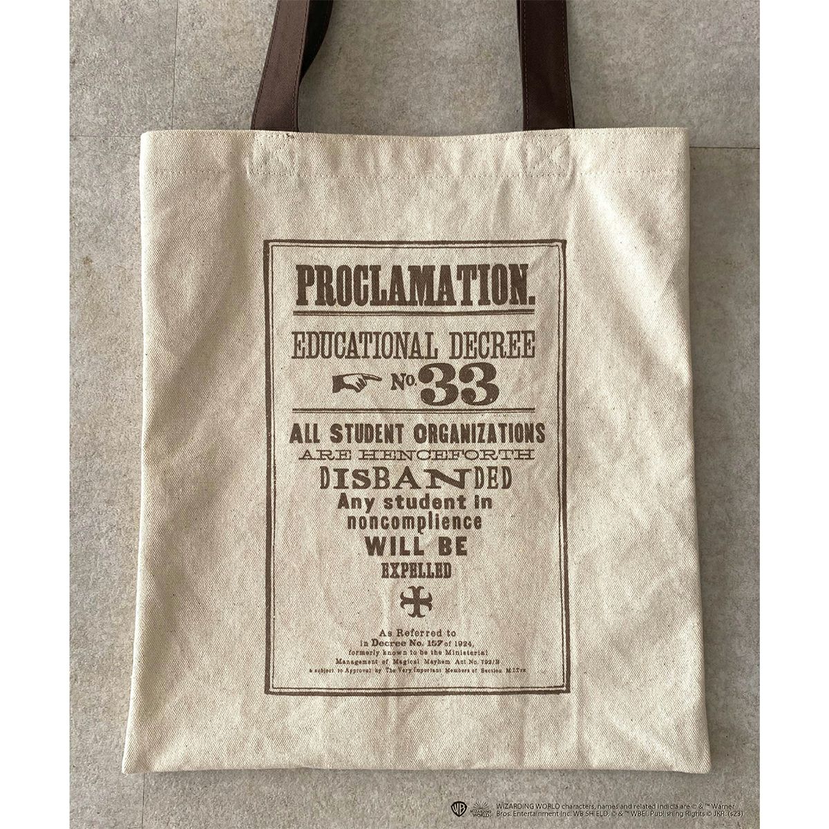 harrystweed トートバッグ HarryPotterコラボ】教育令第33号A4トートバッグ(mytwilight