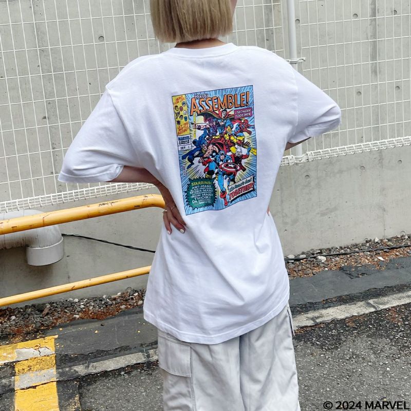 MARVEL】MAZZELコラボ コミックアートTシャツ(4GEEKs by
