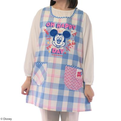 【Disney】ミッキーマウス/ダイカットポケット/エプロン(L.W.C. SELECT)