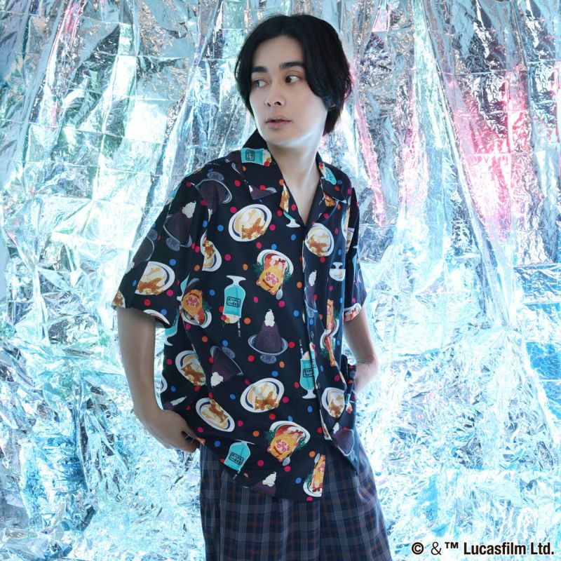 STAR WARS】喫茶スター・ウォーズ/総柄シャツ(PONEYCOMB TOKYO