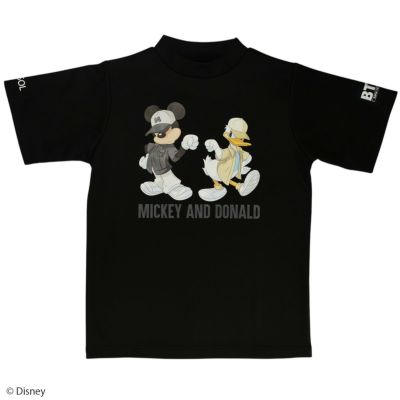 【Disney】ミッキー＆ドナルド/モックネックTシャツ(BACK TO THE FIELD)