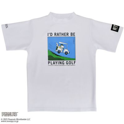 【BEAMS GOLF】スヌーピーコラボ モックネックTシャツ セール】 【PEANUTS】【MEN】スヌーピーコラボ モックネック