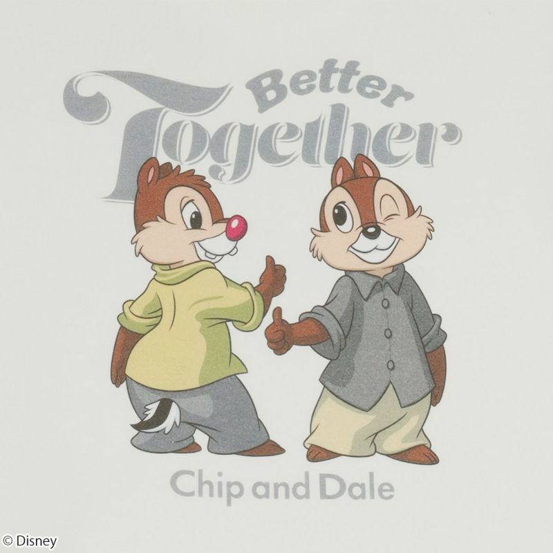 Disney】チップ＆デール/モックネックTシャツ(BACK TO THE FIELD