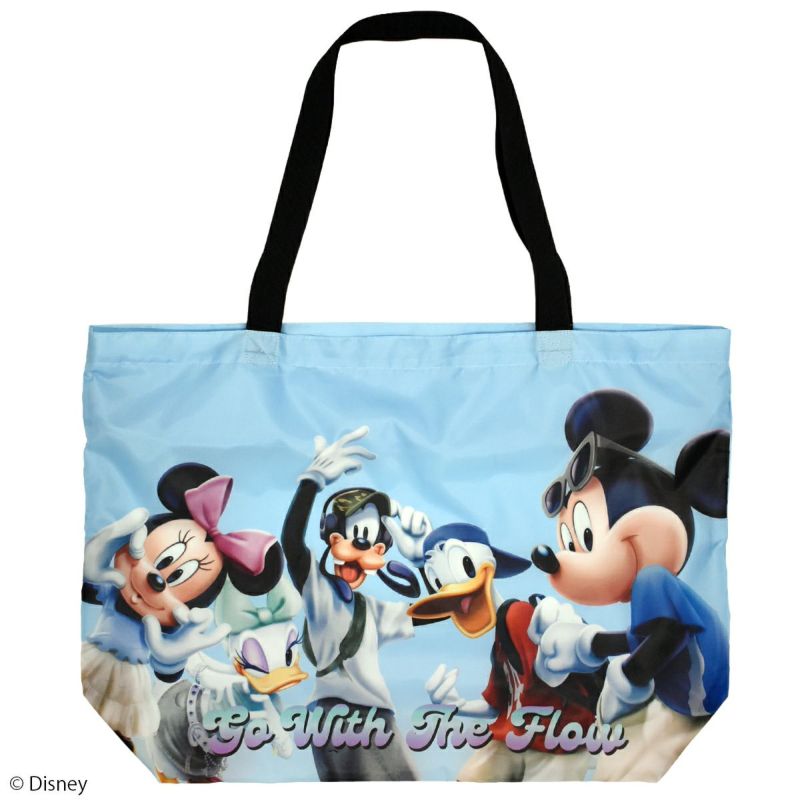 Disney】ミッキー＆フレンズ/ファスナー付きトートバッグ