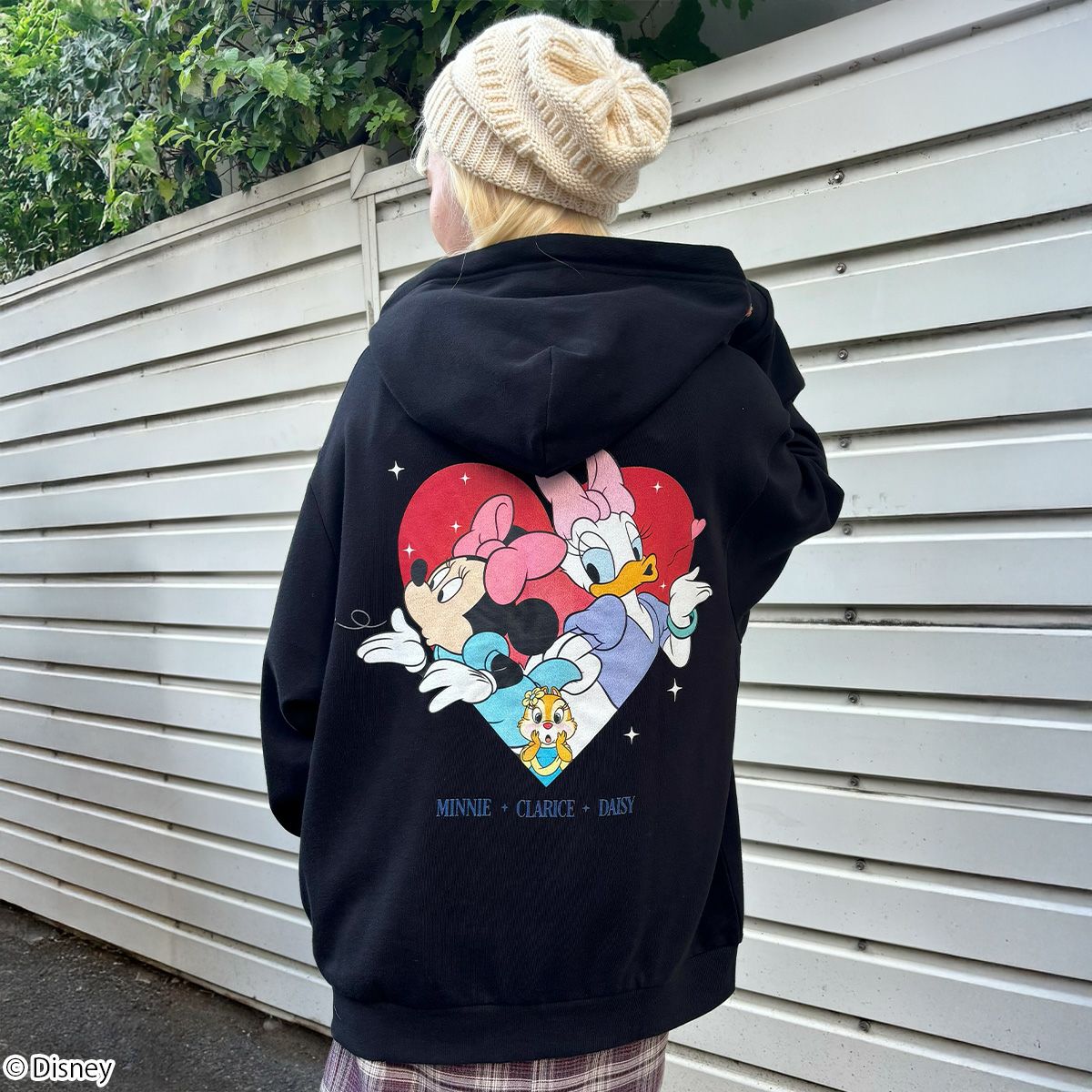 Disney】ミニーマウス＆デイジーダック＆クラリス/ジップパーカー