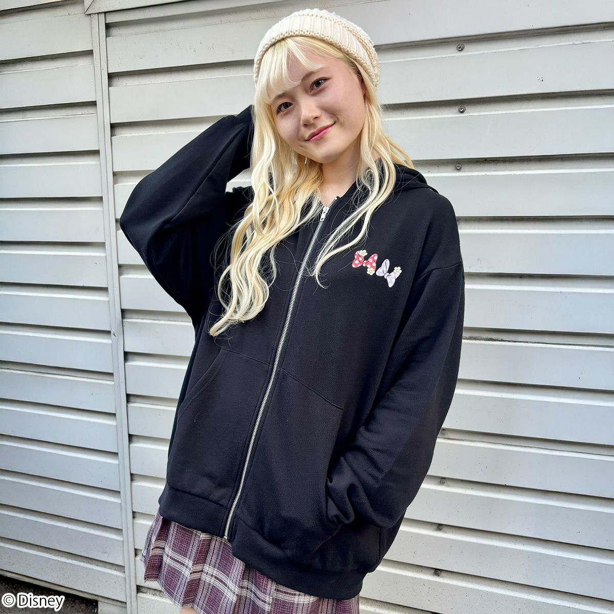 Disney】ミニーマウス＆デイジーダック＆クラリス/ジップパーカー