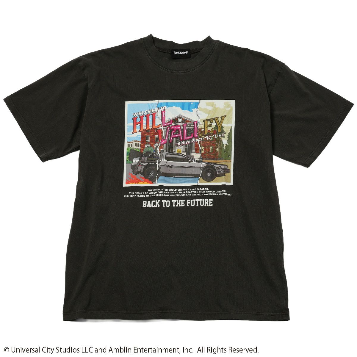 BACK TO THE FUTURE】HILL VALLEY/Tシャツ(PONEYCOMB TOKYO